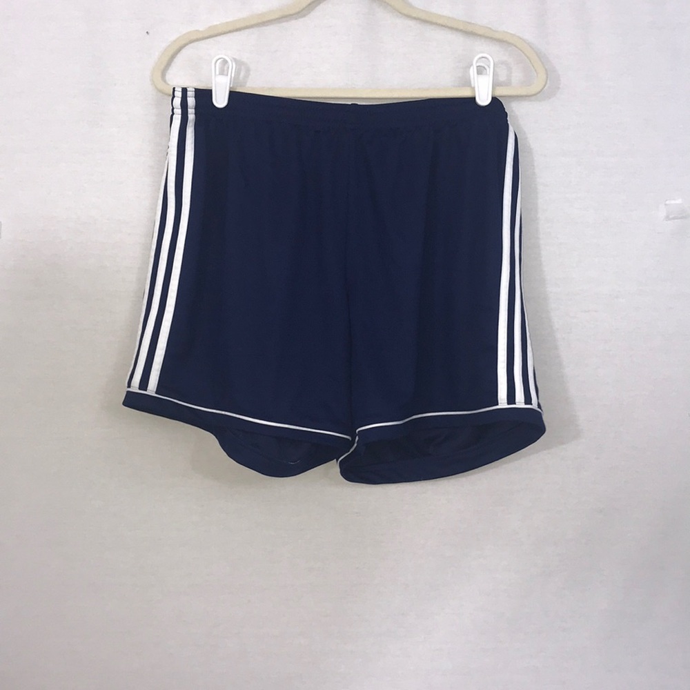 Women’s adidas blue workout shorts